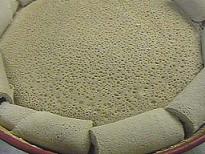 Injera: bread made from teff grain flour